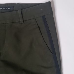 Zara Olive Green Skinny Pants